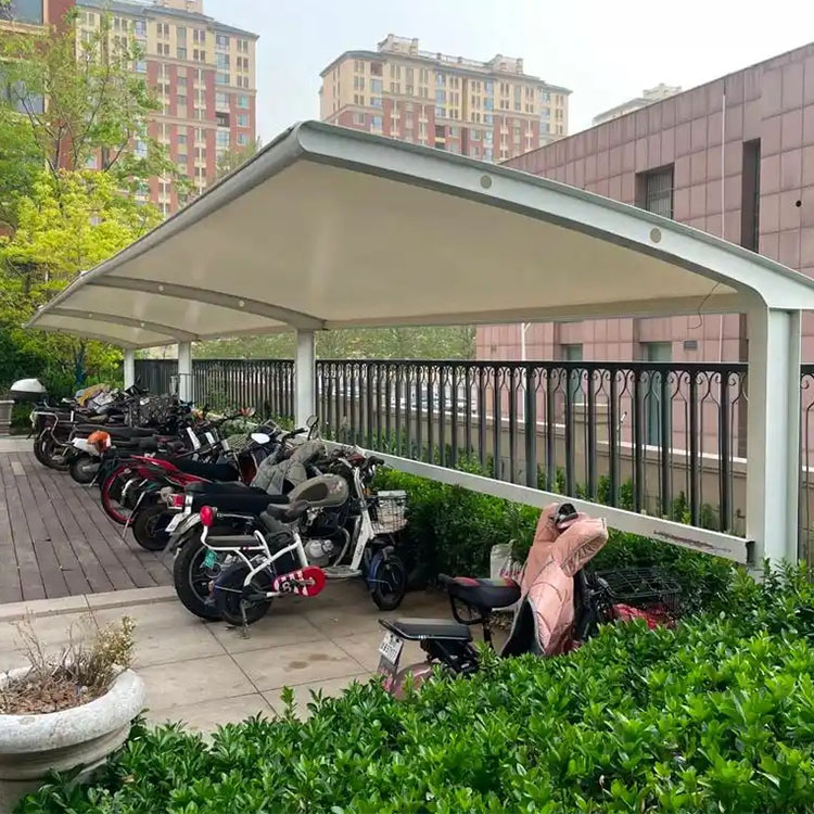 石门县膜结构电动车棚